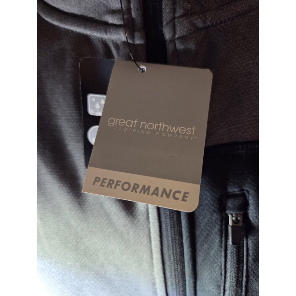 Great Northwest Performance Gray Full Zip Vest Jacket Water Repellant L NWT - Picture 3 of 9